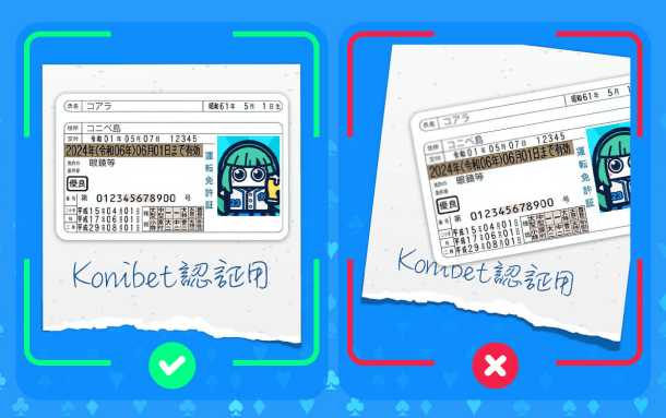 コニベットの本人確認手続き