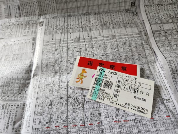 大井競馬第8レースの馬券