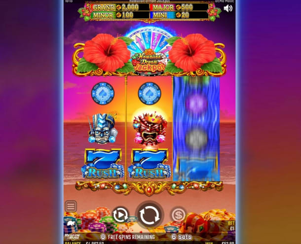 ハワイアンドリームジャックポットのRUSH