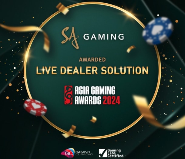 AsiaGamingAwards2024でベストライブディーラーソリューションを受賞したSAゲーミング