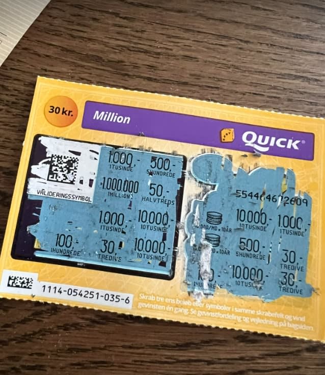 デンマークのスクラッチカード