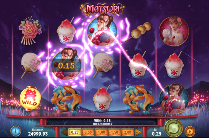 スロット「Matsuri」のワイルド絵柄