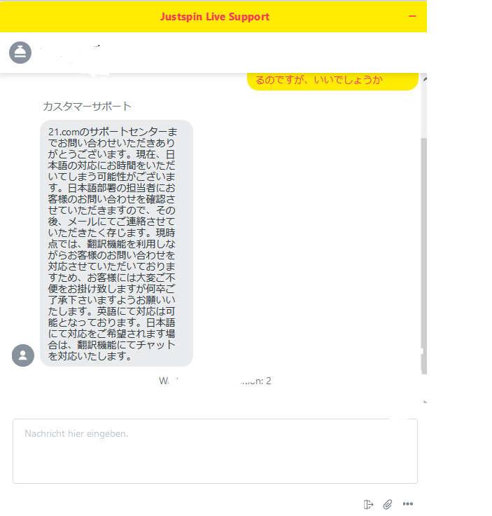 ジャストスピンの日本語サポート