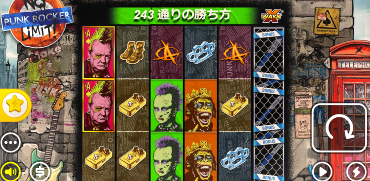 Punk Rockerのプレイ画面