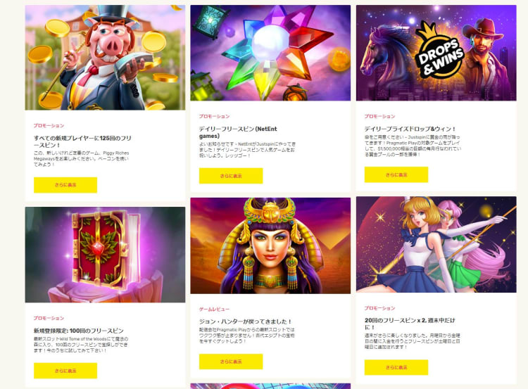 ジャストスピンのキャンペーン