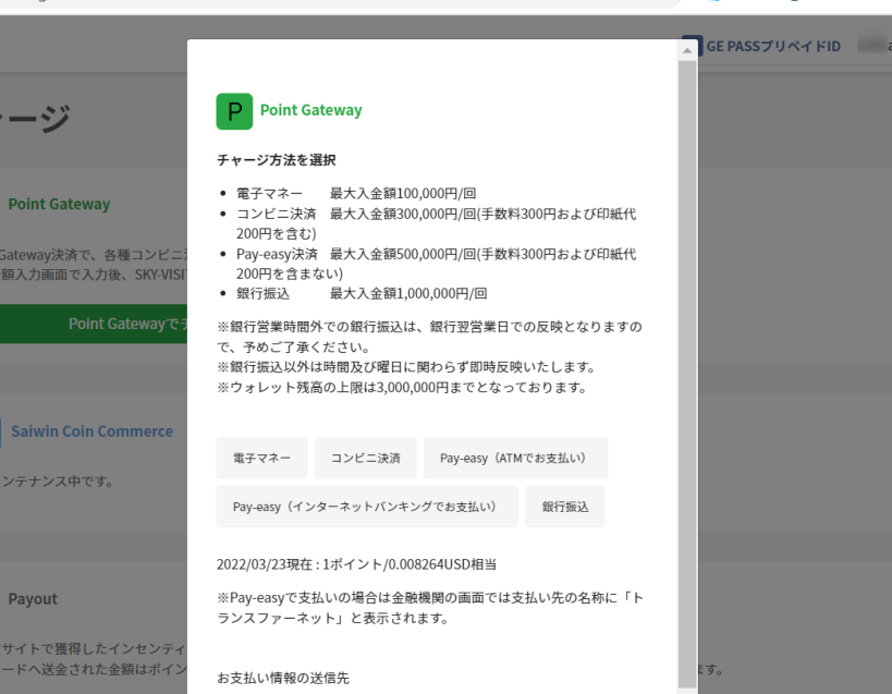 GEPASS入金