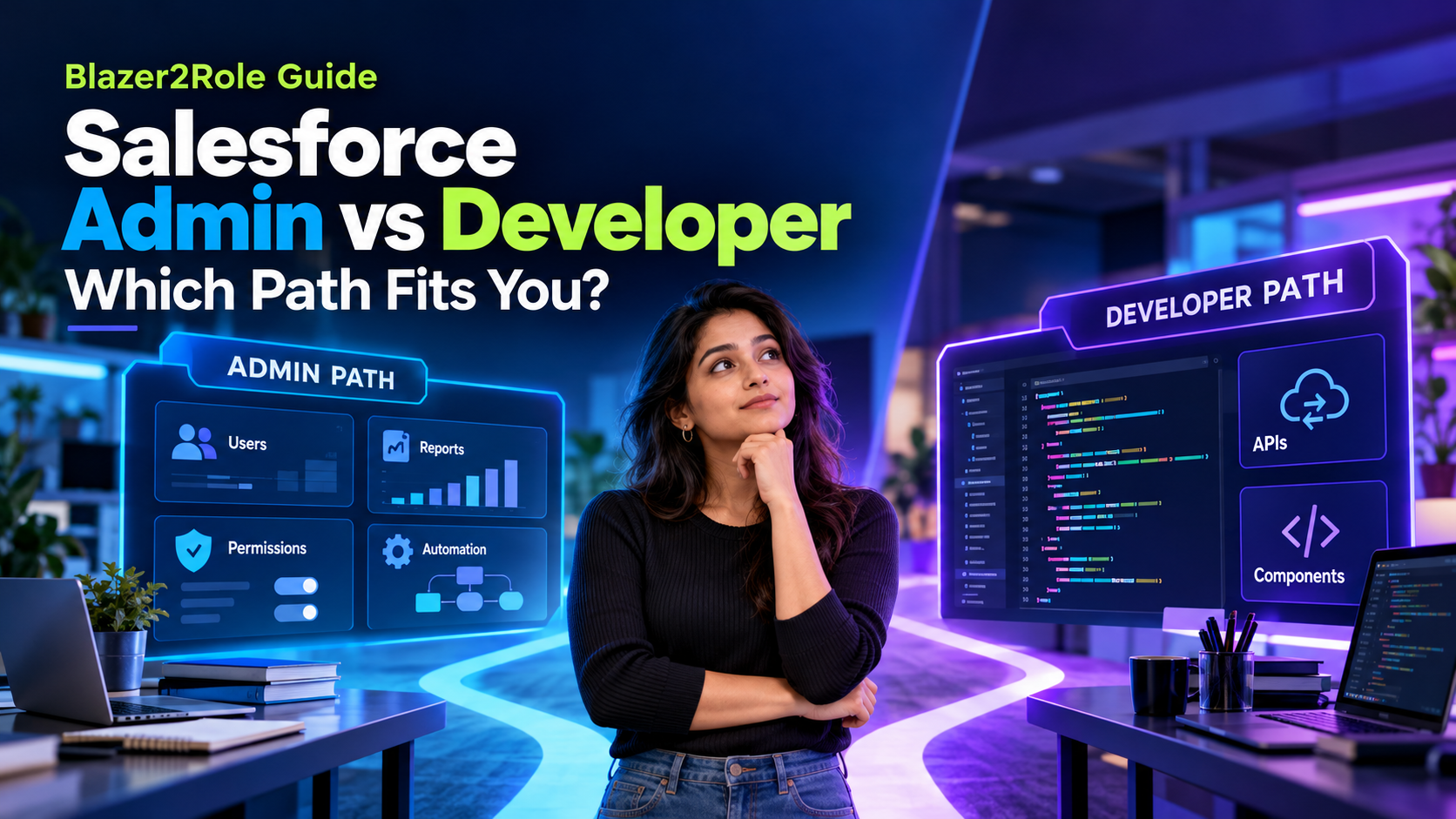 Salesforce Admin vs Salesforce Developer: Which Should a Career Changer Pick?
