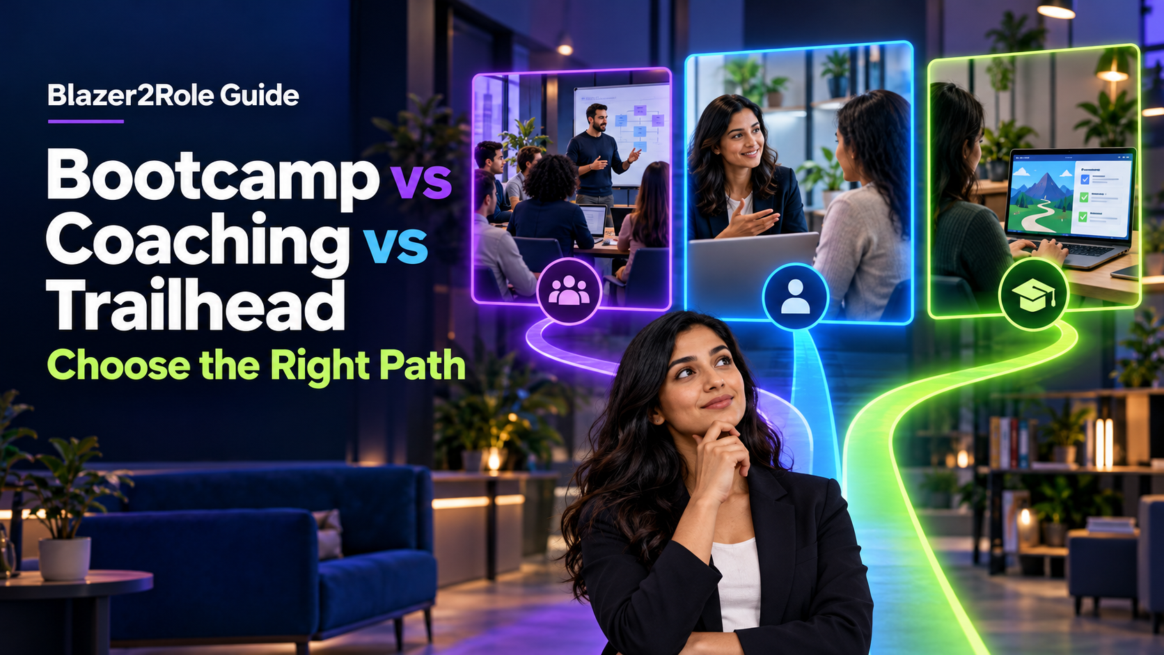 Salesforce Bootcamp vs Coaching vs Trailhead