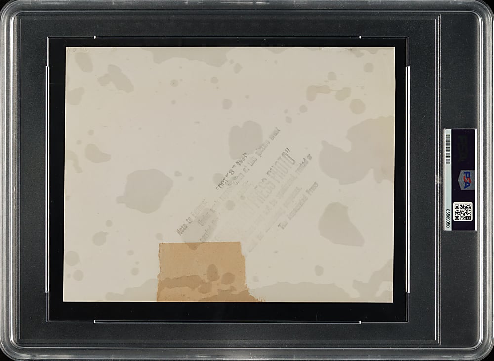 1934 World Series Original Associated Press Photograph with Babe Ruth, Mickey Cochrane, and Dizzy Dean PSA/DNA Type I