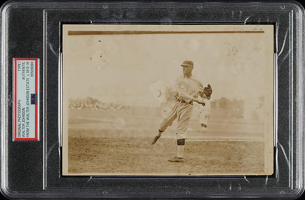 Circa 1912-1915 Walter Johnson Original Photograph PSA/DNA Type I - From the Walter Johnson Estate