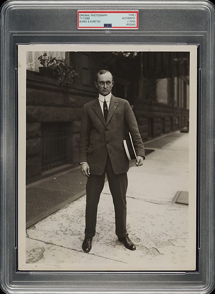Circa 1910s Ty Cobb Original Burke and Koretke Photograph PSA/DNA Type I