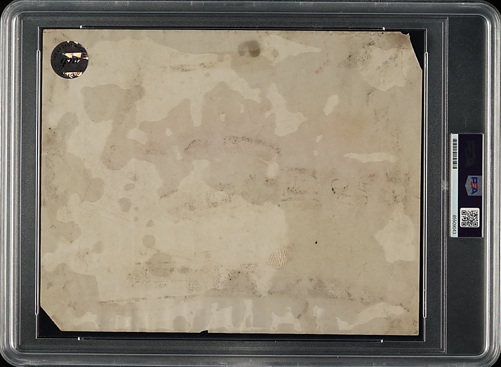 Circa 1916 Ty Cobb Sliding at Home Original William Kuenzel/Detroit News Photograph PSA/DNA Type I