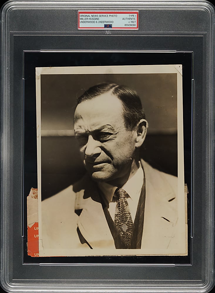 Circa 1927 Miller Huggins Original Underwood & Underwood Photograph PSA/DNA Type I