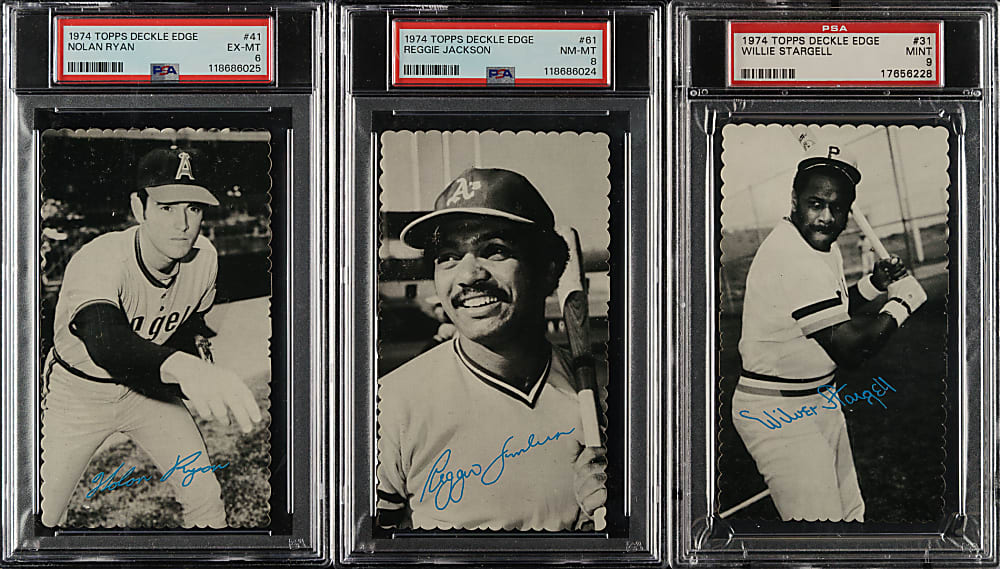 High-Grade 1974 Topps Deckle Edge Near-Complete Set (69/72)