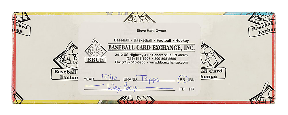 1976 Topps Unopened Wax Box (36 Packs) - BBCE