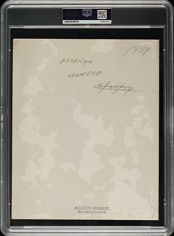 Circa 1952 Marilyn Monroe Original 20th Century Fox Frank Powolny Photograph PSA/DNA Type I