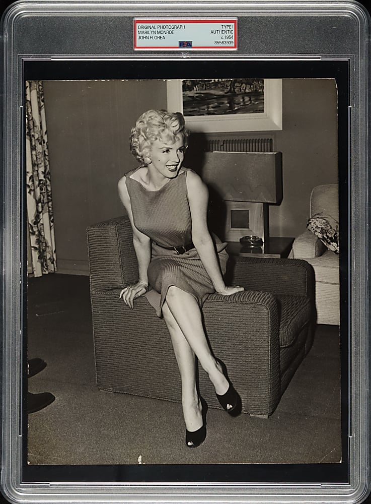 Circa 1954 Marilyn Monroe Original John Florea Photograph PSA/DNA Type I