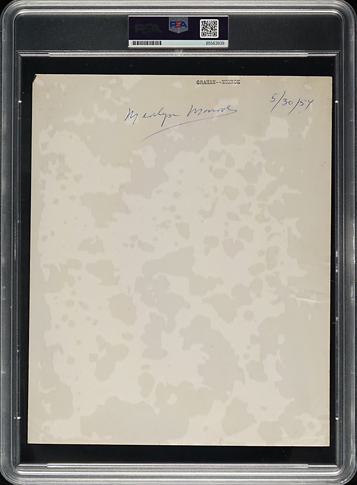 Circa 1954 Marilyn Monroe Original John Florea Photograph PSA/DNA Type I