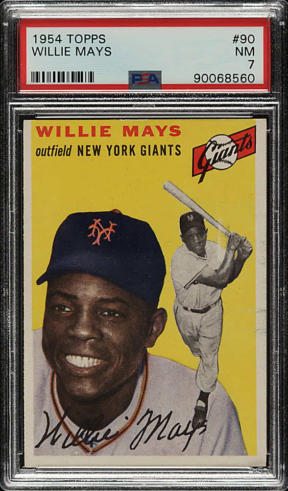 1954 Topps #90 Willie Mays PSA NM 7