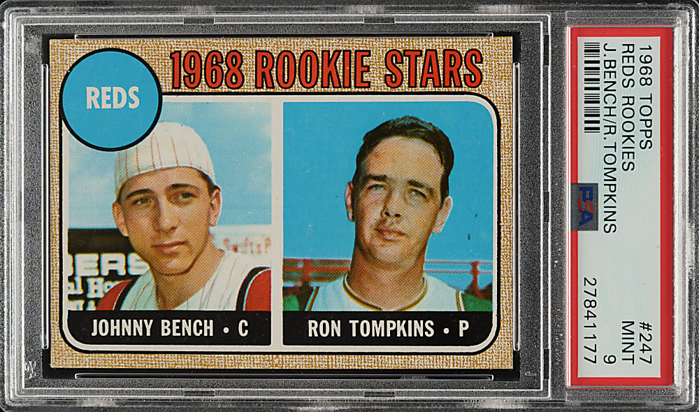 1968 Topps #247 Johnny Bench Rookie PSA MINT 9