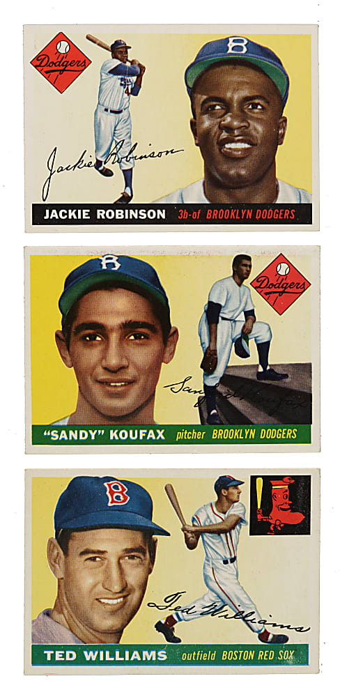 1955 Topps Near-Complete Set (198/206) Including 44 PSA-Graded Cards