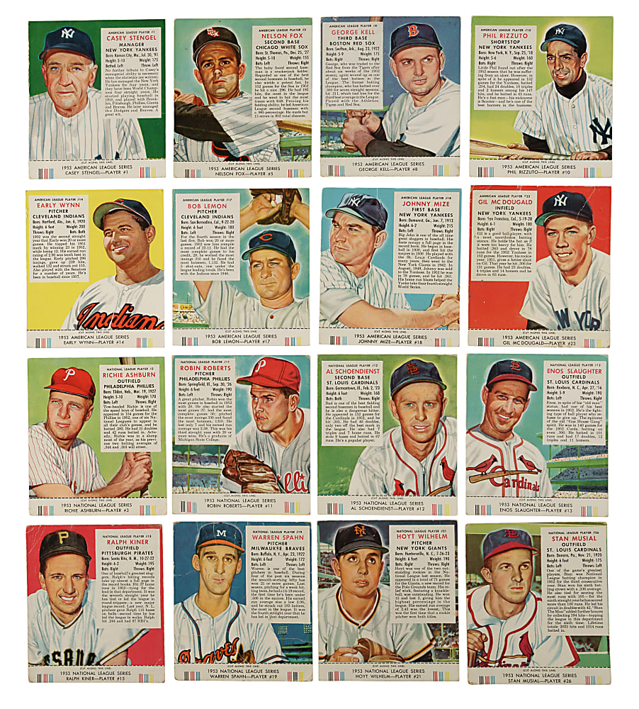 1953 Red Man Tobacco Complete Set (52) - All with Tabs!