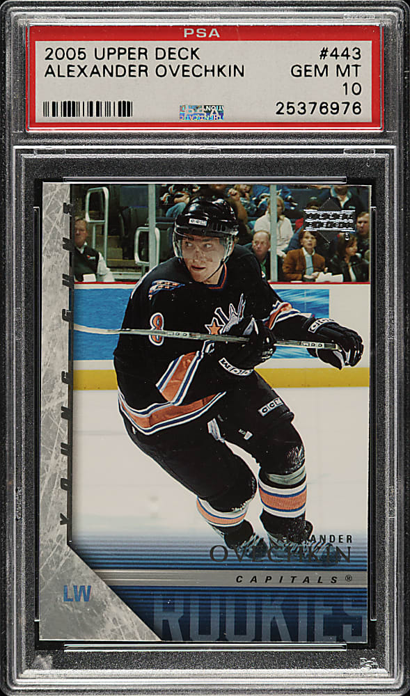 2005-2006 Upper Deck Hockey #443 Alexander Ovechkin Rookie PSA GEM MINT 10
