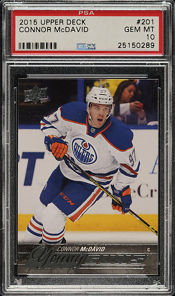 2015-2016 Upper Deck Hockey #201 Connor McDavid Rookie PSA GEM MINT 10