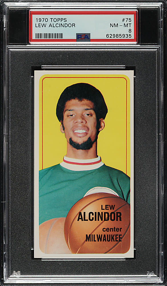 1970-1971 Topps Basketball #75 Lew Alcindor PSA NM-MT 8
