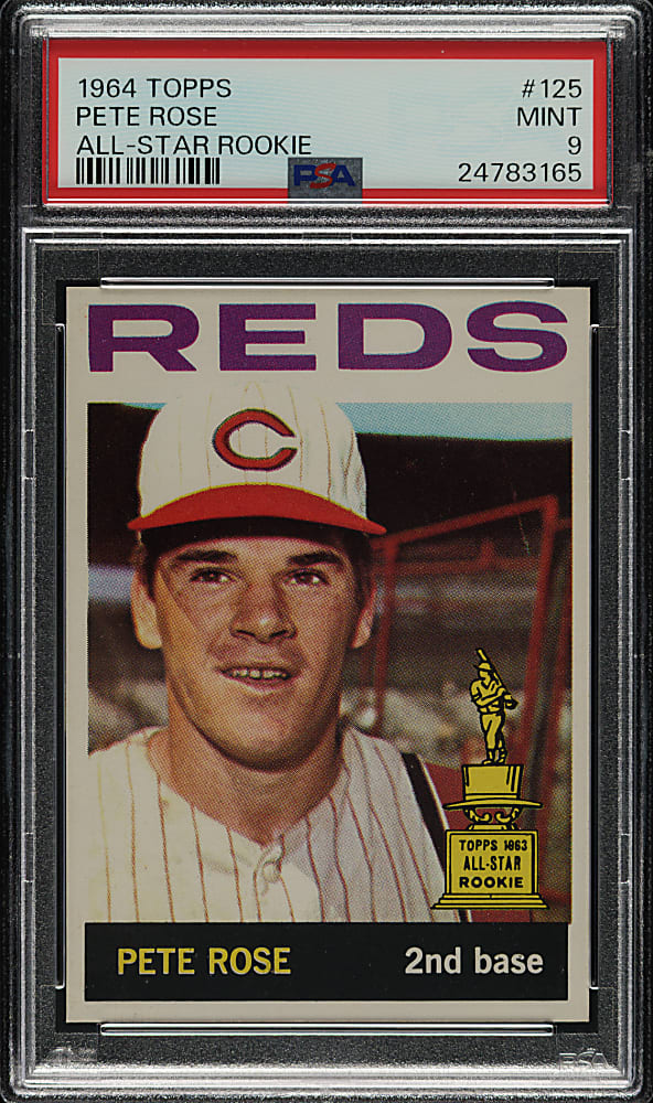 1964 Topps #125 Pete Rose PSA MINT 9 - Highest Graded!