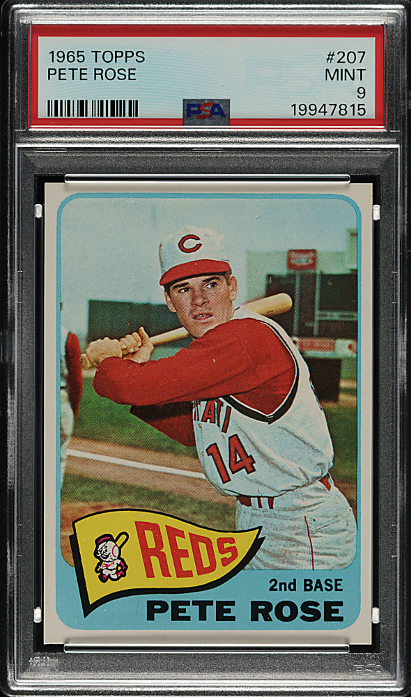 1965 Topps #207 Pete Rose PSA MINT 9