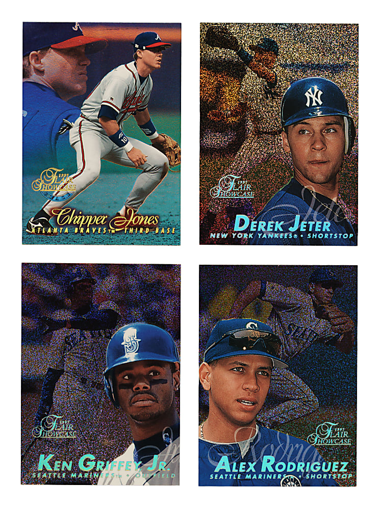 1997 Flair Showcase Row 0 and Row 1 Complete and Partial Set Pair (2 Sets, 300 Cards)