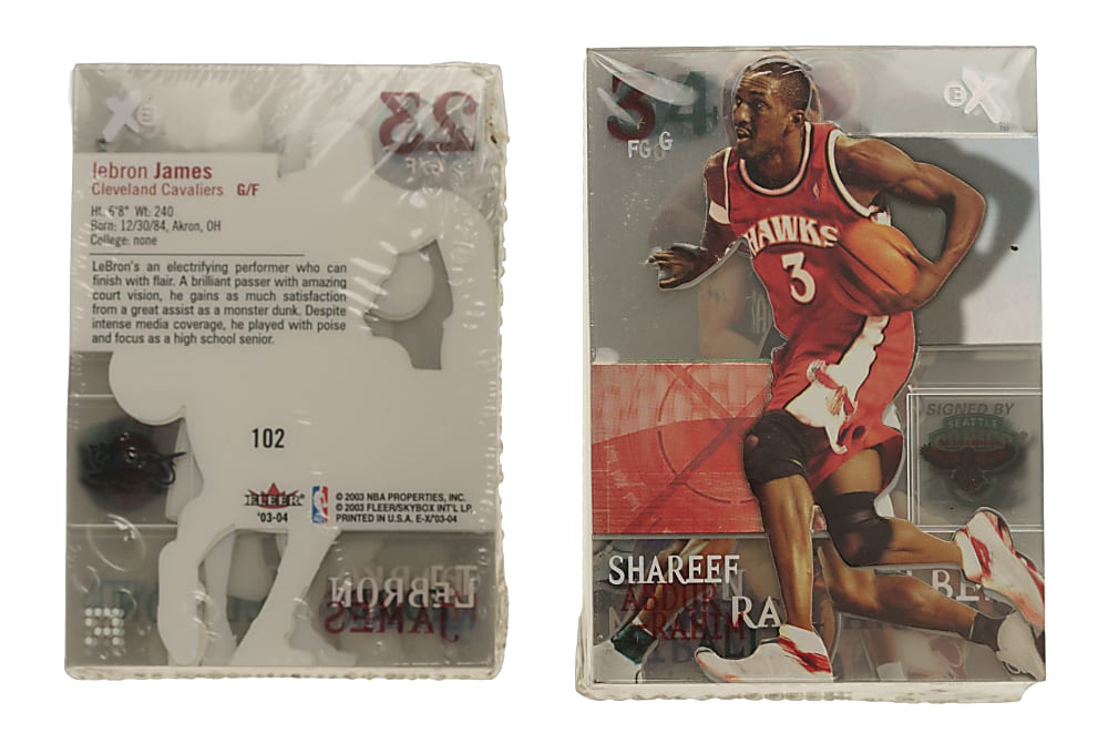 2003-2004 Fleer E-X Basketball Unopened Complete Set (102 Cards) Including Carmelo Anthony and LeBron James Rookies