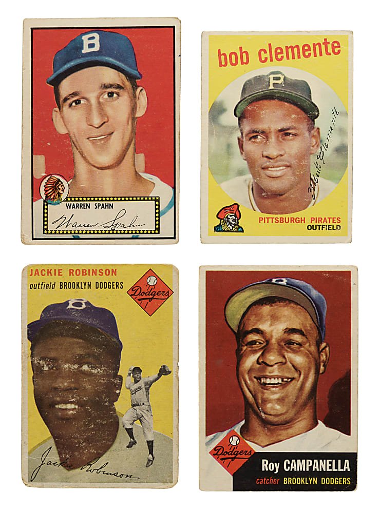 1952 to 1959 Topps, Bowman, and Fleer Shoebox Collection (313) Including 43 Hall of Famers