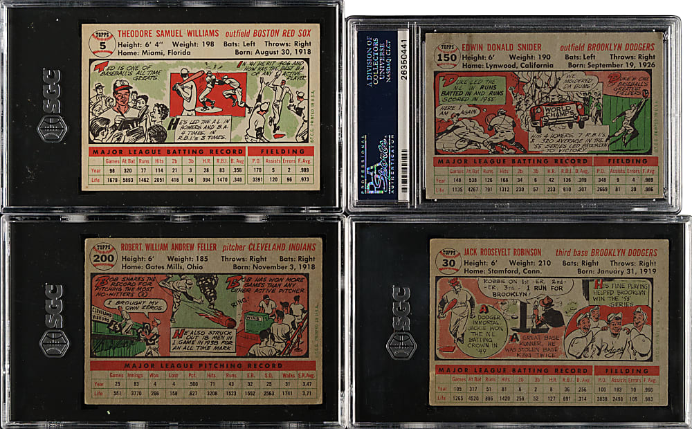 1956 Topps Complete Set (340) Plus Two Checklists