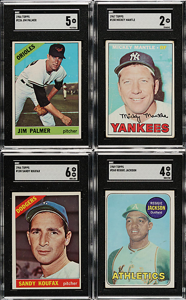 1966 to 1969 Topps Collection (1,817) Including 119 Hall of Famers