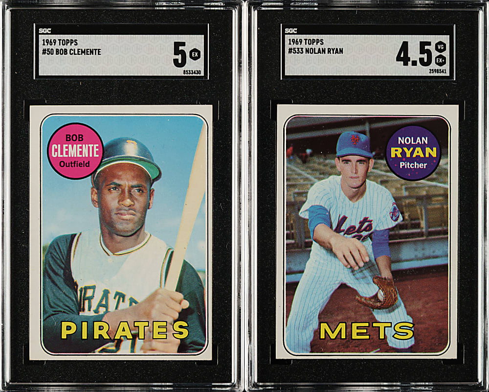 1966 to 1969 Topps Collection (1,817) Including 119 Hall of Famers