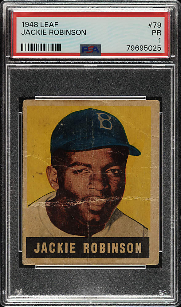 1948-1949 Leaf #79 Jackie Robinson Rookie PSA POOR 1