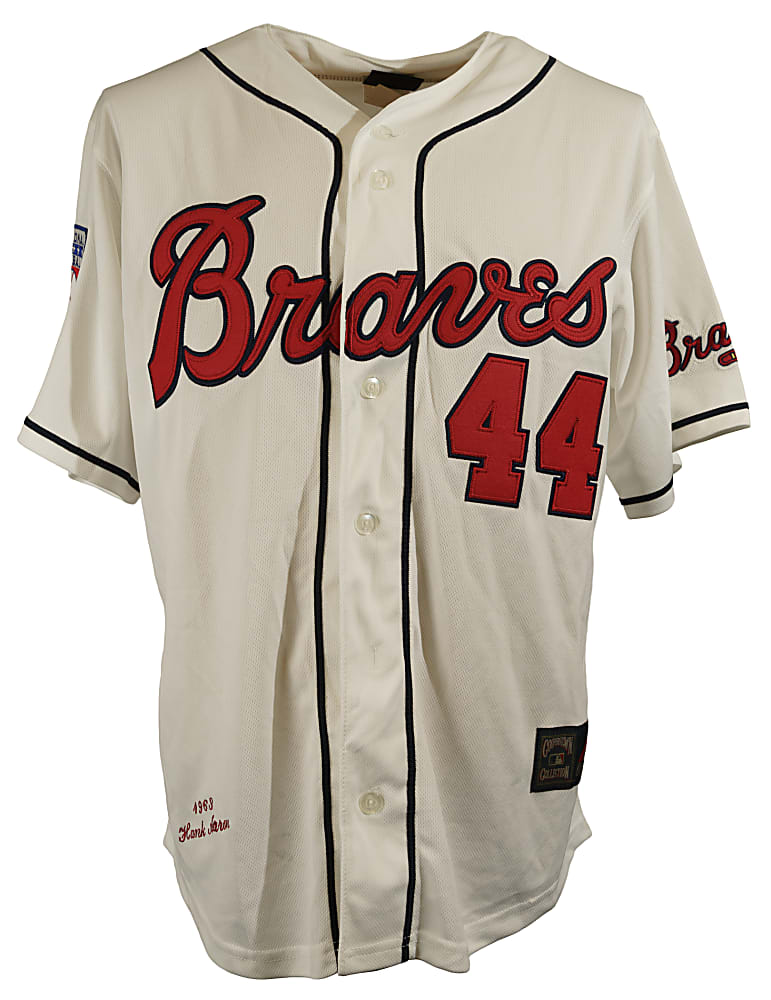 Hank Aaron Signed Atlanta/Milwaukee Braves Jersey