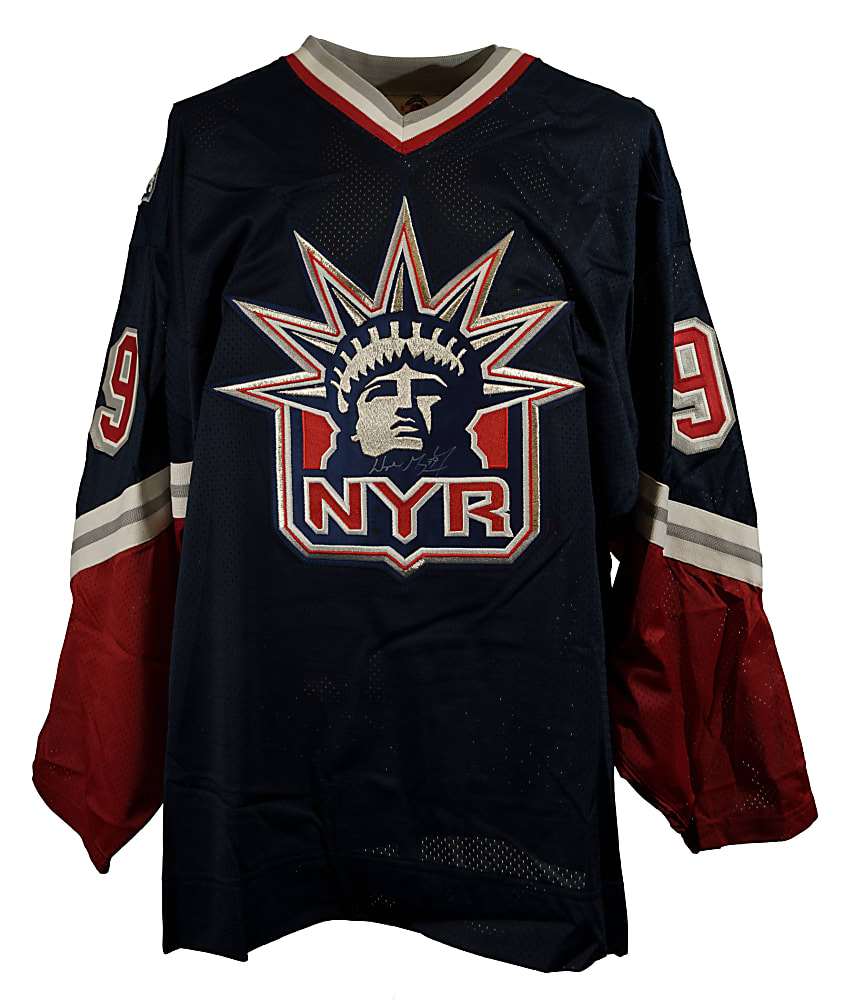 Wayne Gretzky Signed New York Rangers Jersey - Upper Deck and JSA