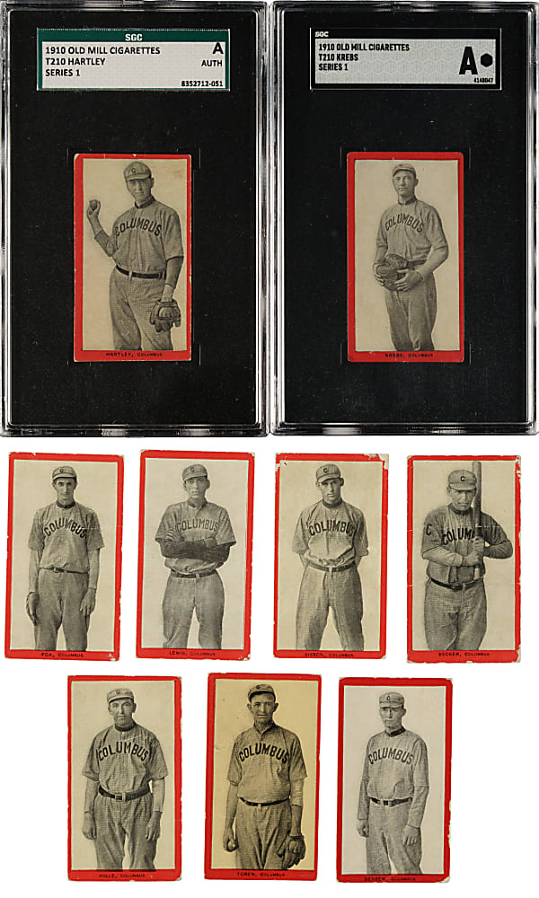 1910 T210 Old Mill Tobacco "Series 1" Collection (13) Including Six SGC-Graded Cards