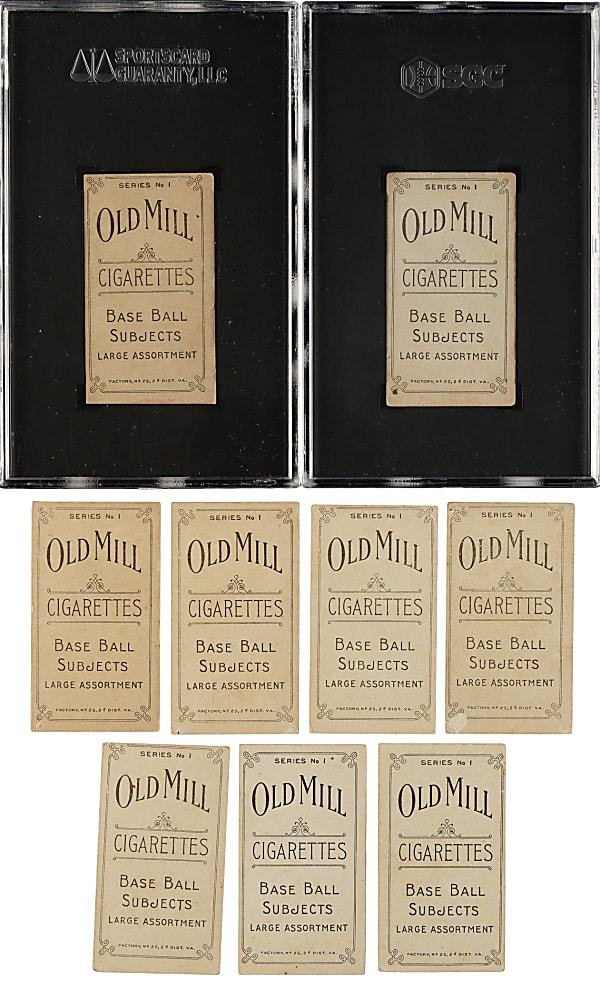 1910 T210 Old Mill Tobacco "Series 1" Collection (13) Including Six SGC-Graded Cards
