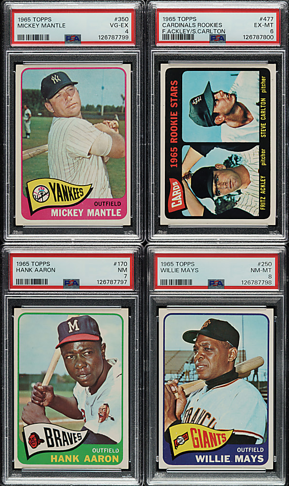 1965 Topps Complete Set (598) Plus Complete Embossed Set (72)
