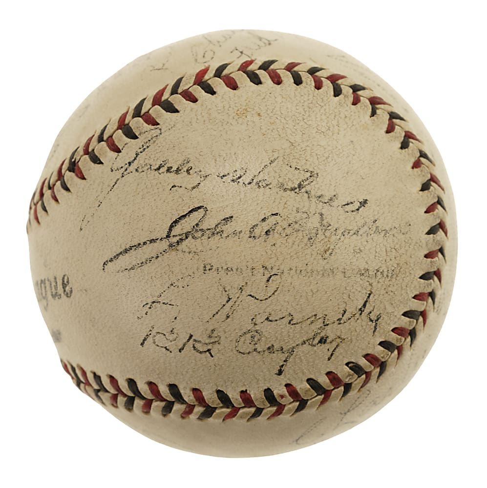1931 Chicago Cubs Team-Signed Baseball with Kiki Cuyler, Gabby Harnett, and Hack Wilson - JSA
