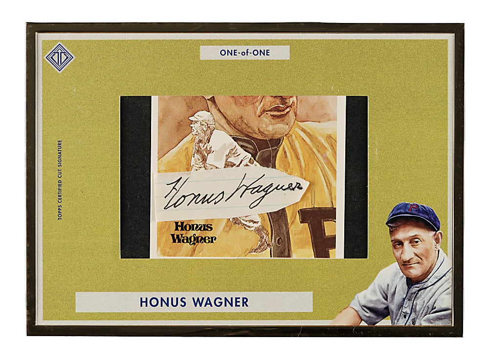 2022 Bowman Transcendent Collection 1949 Bowman Baseball Cut Signatures #49CS-HW Honus Wagner #1/1