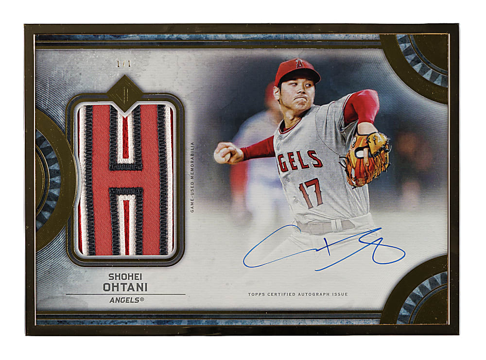 2022 Topps Transcendent Collection Autographed Oversized Letter Relic #ALB-SO5 Shohei Ohtani #1/1