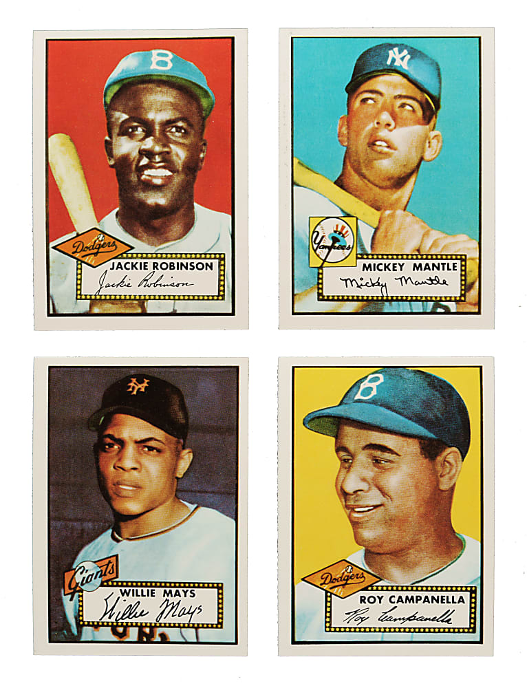 1983 Topps Archives "1952 Reprint" Complete Set (402) Plus Five Original 1952 Topps