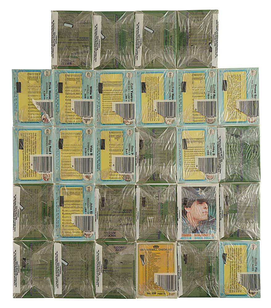 1982 Topps and Fleer Unopened Cello Pack Collection (28)