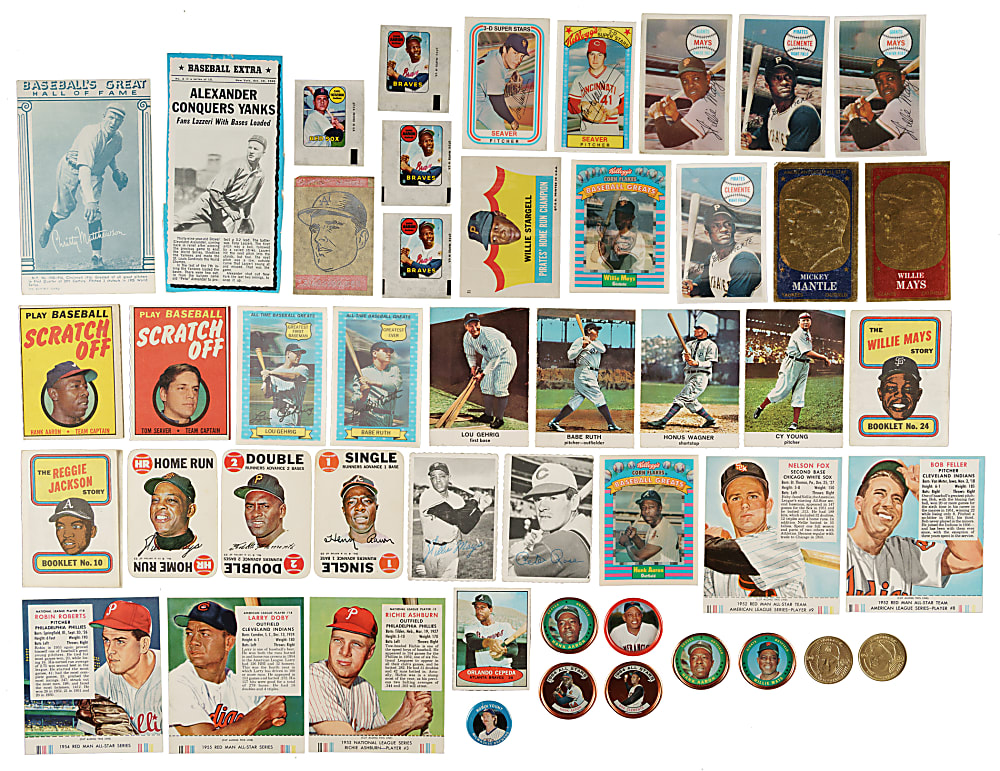 1951 to 1998 Topps Insert and Oddball Shoebox Collection (1,279) Including 410 Hall of Famers