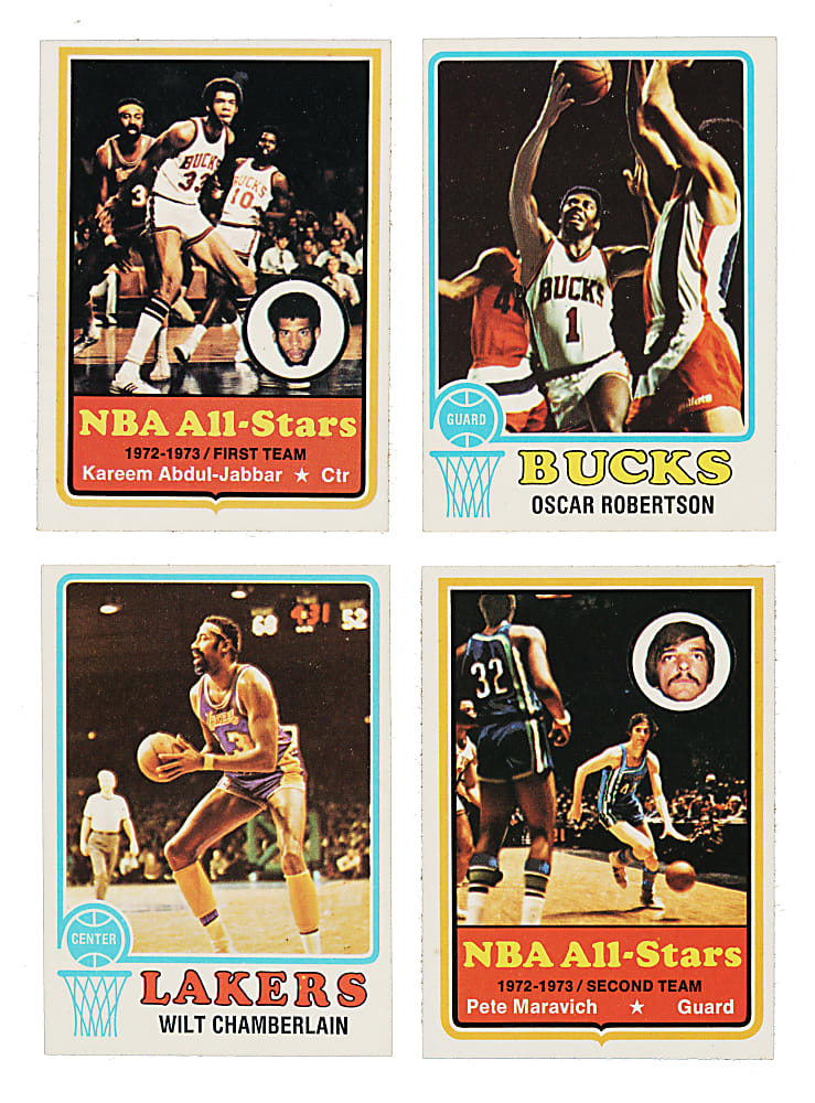 High-Grade 1973-1974 Topps Basketball Complete Set (264)